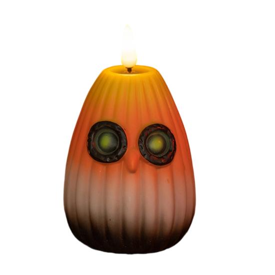 Autumn Owl Flameless Candle LED Night Light Battery Operated Flickering Candle Light Halloween Christmas Home Decor