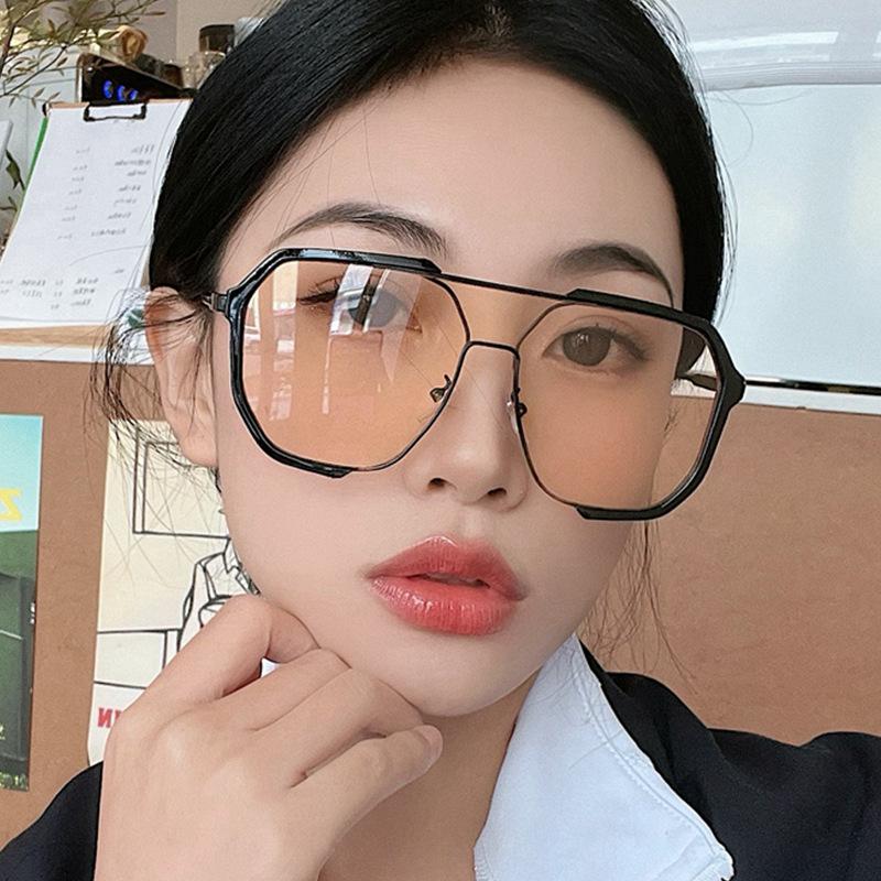 Korean Style Sunglasses for Men Polygon Shape UV400 Protection Sun Glasses Women Driving Travelling Sunglasses Men