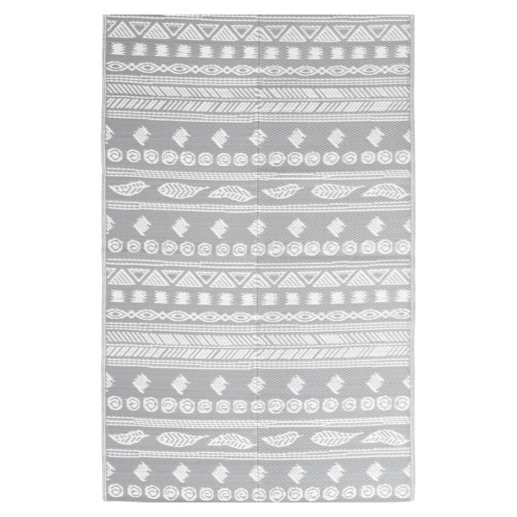Outdoor Rug ARAKIL Grey 190 x 290 cm PP