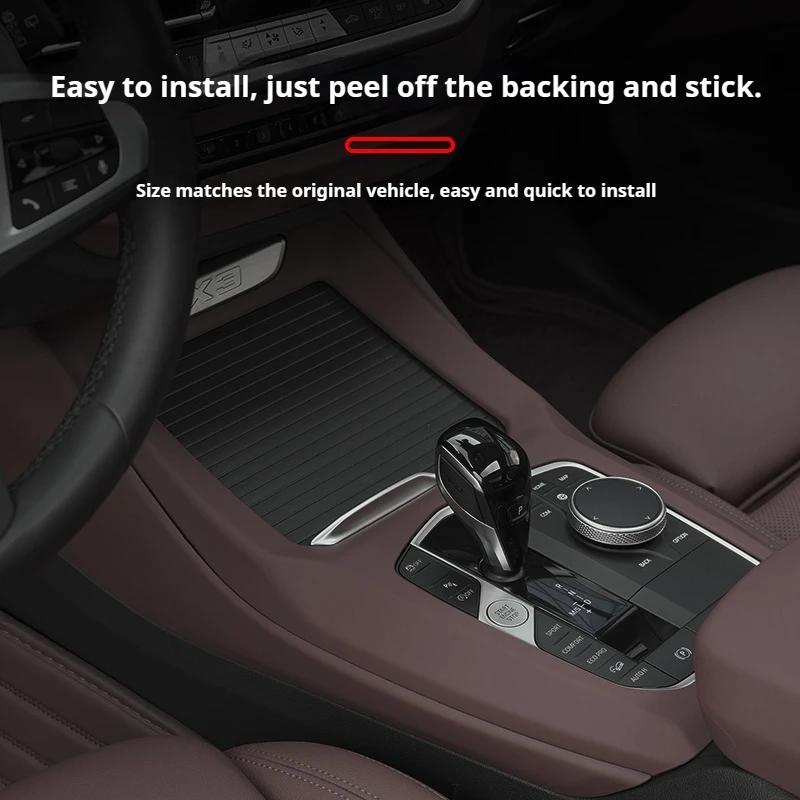 1pc ABS Material For BMW X3 X4 IX3 G01 G02 G08 2025-2025 Car Central Control Gear Shift Panel Cover Sticker Frame Accessories