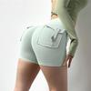 Women's High Waist Stretch Hip Lift Button Yoga Pants Summer Workwear Quick-Drying Running Fitness Pants
