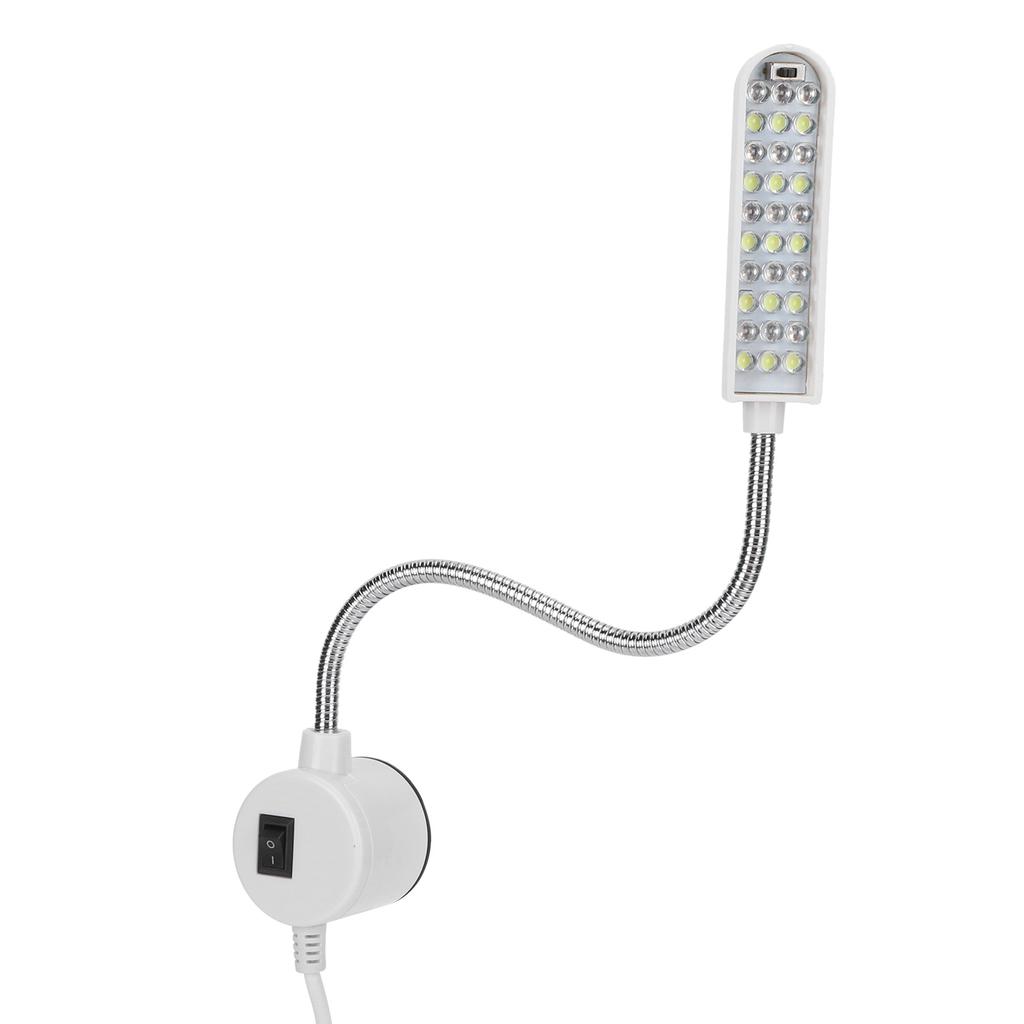30LED Nähmaschine Licht Arbeits Schwanenhals Lampe mit Magnetfuß AC