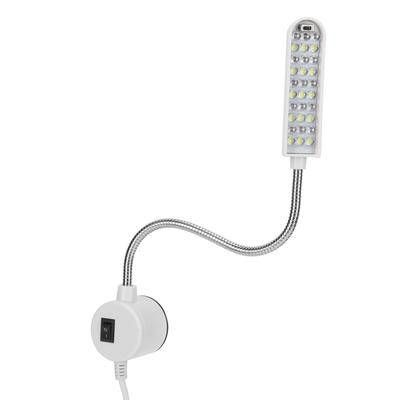 30LED lampa do maszyny do szycia lampa robocza z gęsią szyją i magnetyczną podstawą AC