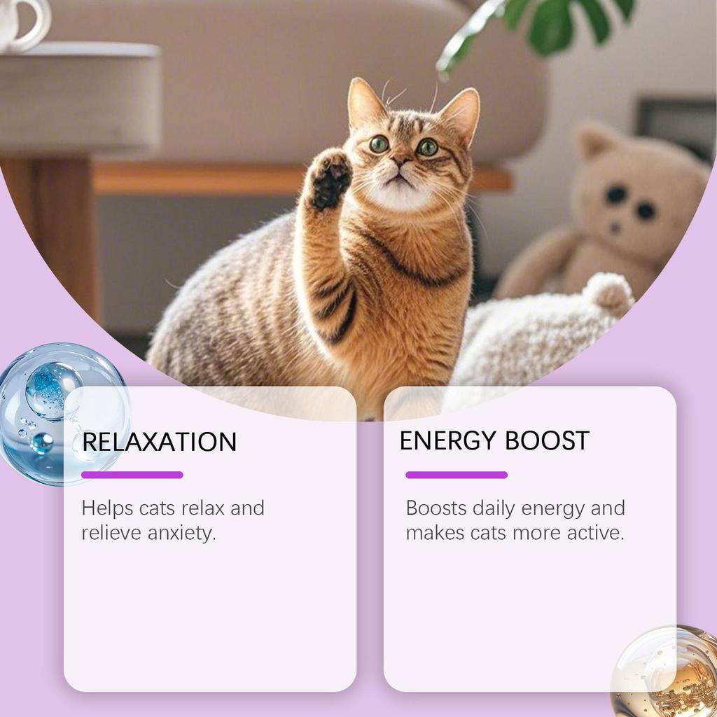 Kriath Krople do Pielęgnacji Zdrowia Zwierząt 60ml: Delikatne składniki łagodzą koty, wspomagają sen, wzmacniają odporność i zwiększają energię.