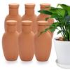 BSTKEY Clay Automatic Watering Bottles, Red Clay Infiltration System, Automatic Watering Device, Ceramic Automatic Plant Waterer, Waters Plants While