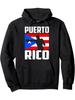 Retro Vintage Puerto Rico Boxing Pullover Hoodie for Adult Crew Neck Sweatshirt Ultra Soft Breathable Casual Loose Trendy Long Sle