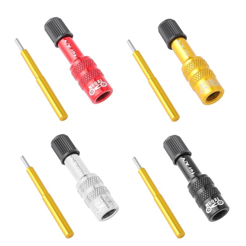 Cykelgaffel Schrader för ventiladapter Aluminiumlegering Mountainbike Luftgaffel Uppblåsbar Omvandlare MTB Cykeltillbehör