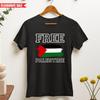 T-shirt Palestina Libera Uomo Donna Magliette Top Stampa Bandiera Palestinese Gaza Libertà Supporto Top Unisex