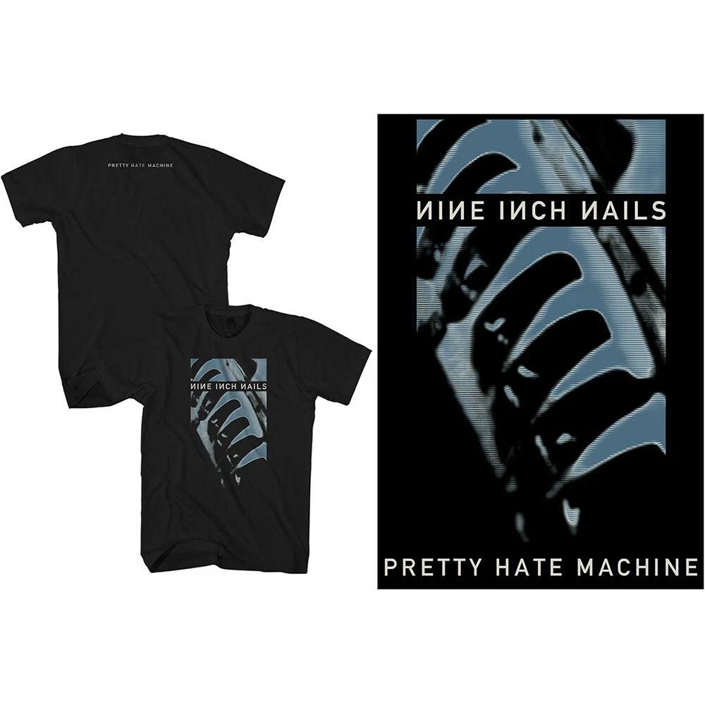 Nine Inch Nails Unisex Tshirt Pretty Hate Machine (Back Print) S