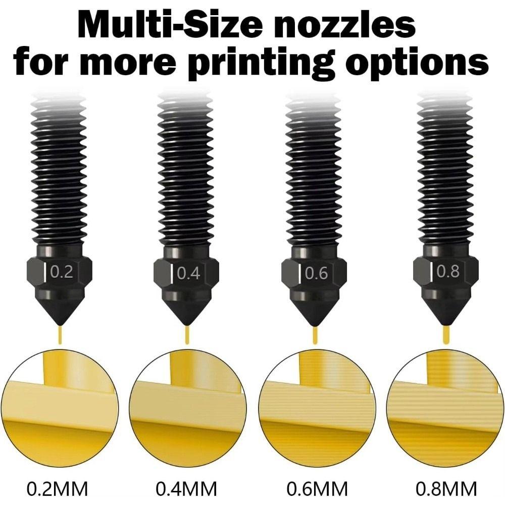 1pcs High-Speed Hotend Kit Hardened Steel 3D Printer Parts Upgrade Parts for Elegoo Centauri Carbon