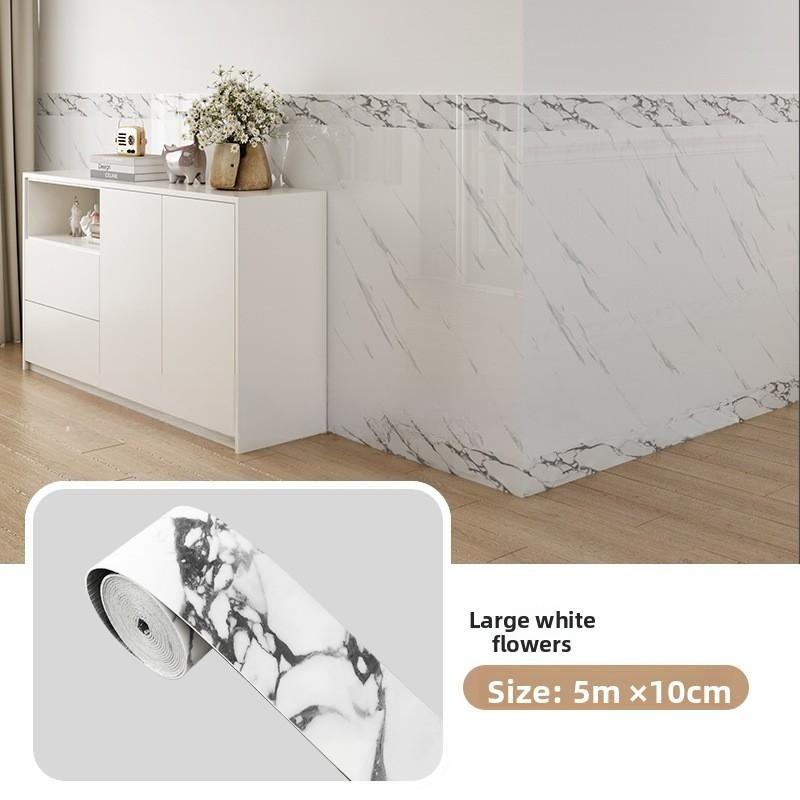 

Толстый рулон, европейский стиль, мраморная плитка, панельные обои, самоклеящийся ПВХ, имитация кирпича, съемный, сделай сам, защитная полоса для пола и стен 10cm * 5m