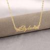 Custom Popular Butterfly Pendant Stainless Steel Jewelry Letters Name Fashion Girl Necklace