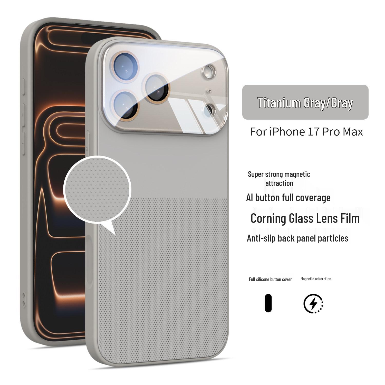 Polka Dot Liquid Silicone Non-slip Magnetic Case for iPhone 17 Promax & iPhone 16 iPhone 17 Pro