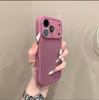 Large Window Candy Pure Color Case for For Iphone 16 17 Pro Max 1 14 13 With Lens Film Liquid Silicone Shockproof PC Cover