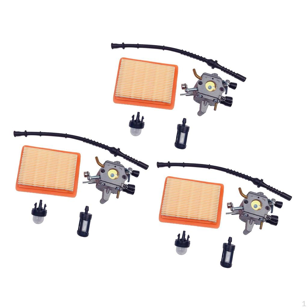 Buy 3xCarburetor Air Fuel Filters Kit for STIHL FS400 FS450 FS480
