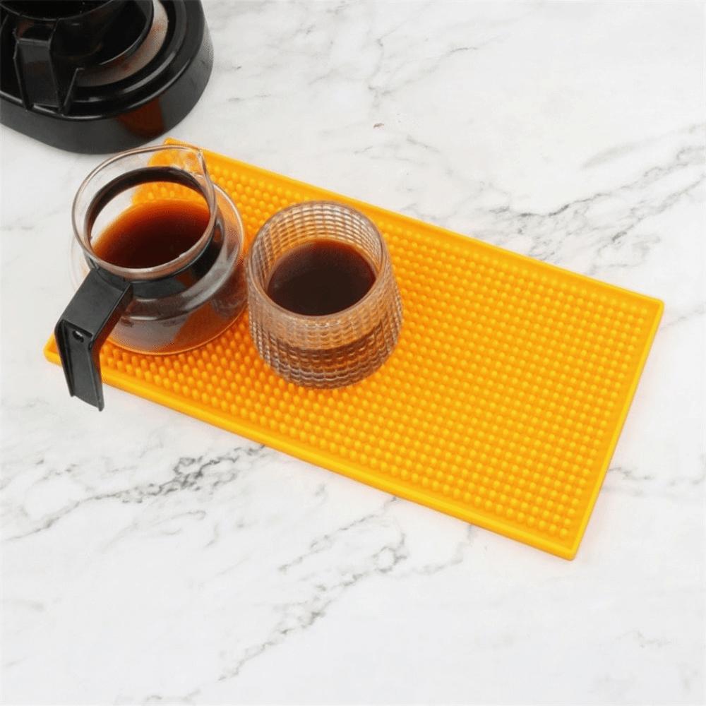 Non-Slip Base Silicone Bar Mat Liquid Absorbent Coffee Spill Mat Countertop Bar Mat  For Bars