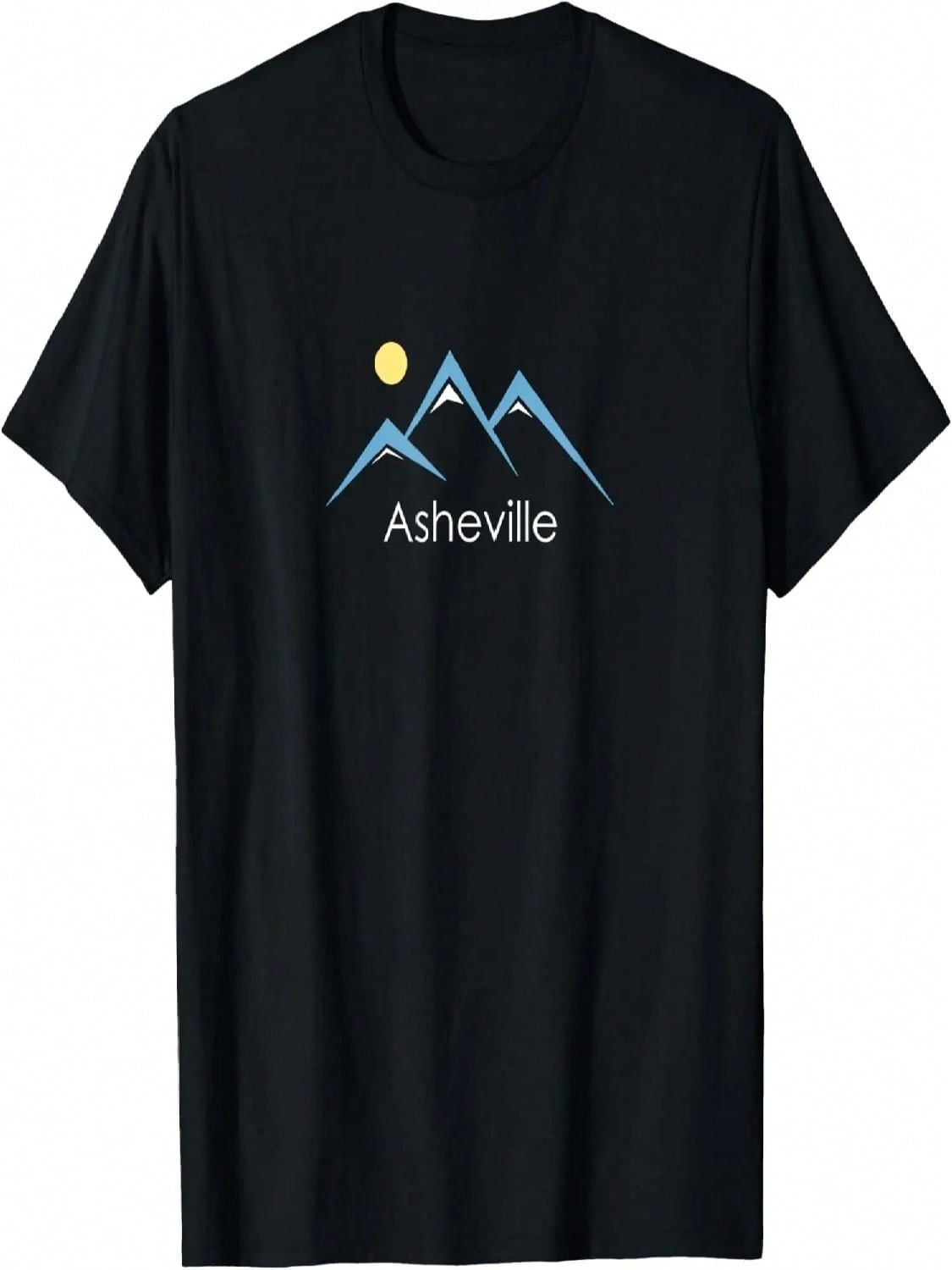 Retro Snowy Mountain - Asheville North Carolina T-Shirt S