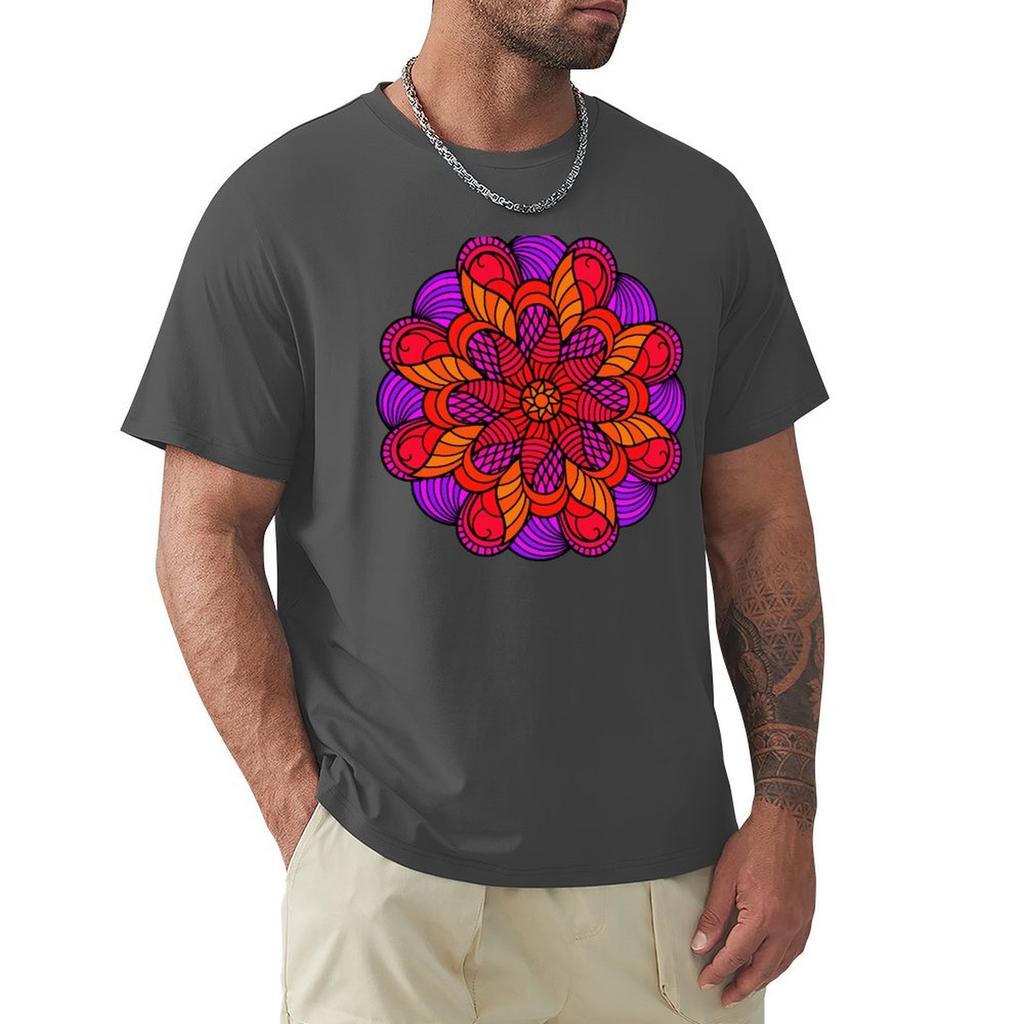 Mandala 16 T-Shirt Graphic Tee Shirt Sports Fans Anime Stuff Mens T Shirt