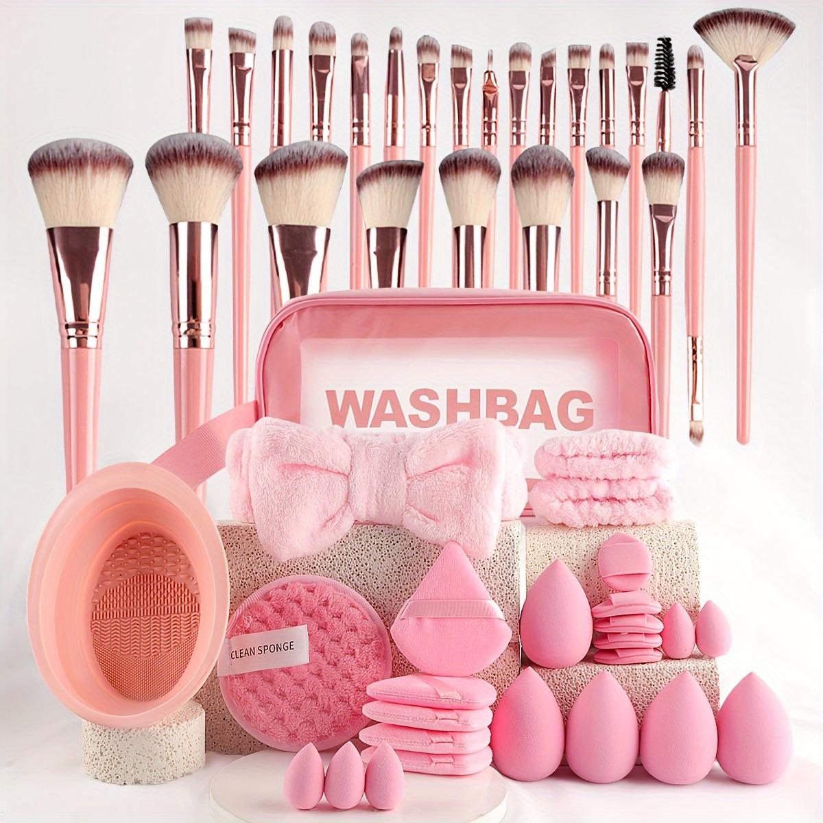 

Роскошный набор из 42 кистей для макияжа - Плюшевые, зеленые профессиональные кисти для полного макияжа лица и детализации глаз - Идеально подходят для тональной основы