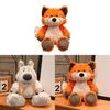 Forest Friends Plush Wolf And Fox Toys With Pp Cotton Filling For Kids Playroom Decor
