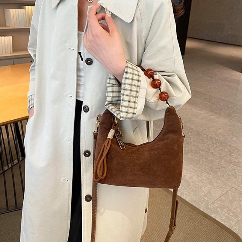 New Super Popular Niche Leopard Print Shoulder Bag for Women  High Quality Versatile Pearl Chain Crossbody Bags for Women