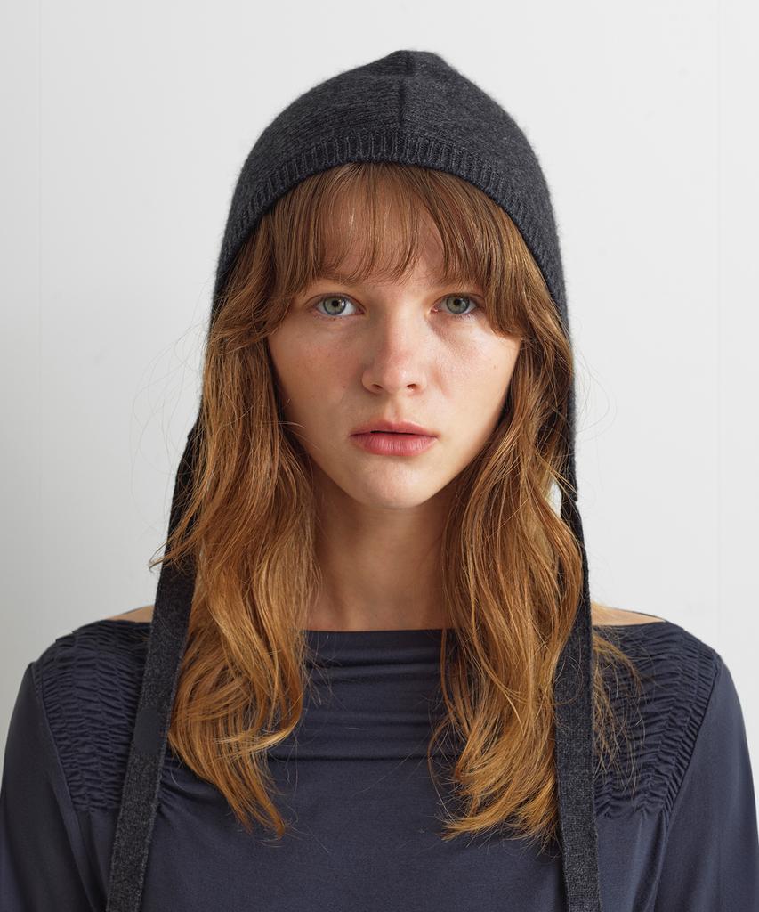 Aobteu Knit Bonnet - Charcoal
