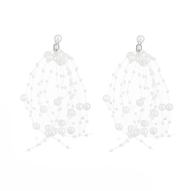 Light Luxury Retro Pearl Stud Earrings, High-end Sense, Gypsy Fashion Fringed Earrings, Personality Temperament, Earrings, Women