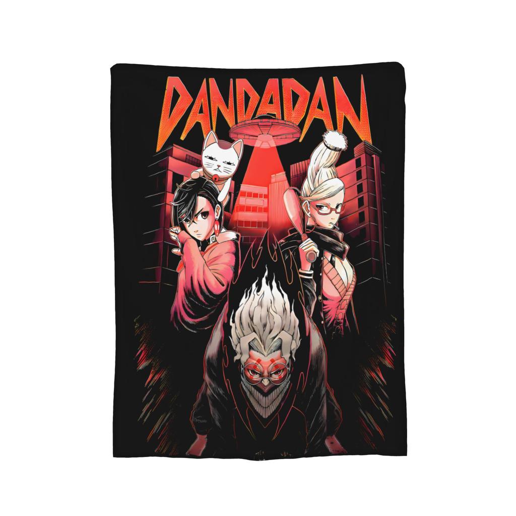 Dandadan Anime Blanket Cover Coral Fleece Plush Okarun Super Warm Throw Blanket for Bedding Couch Bedspread