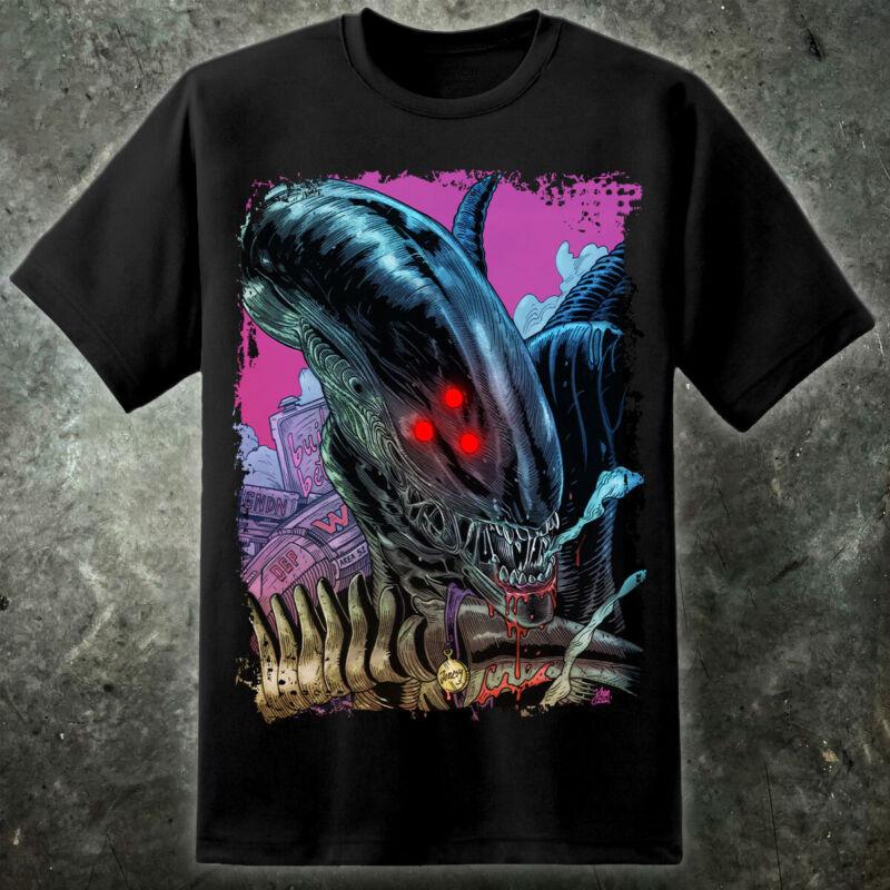 Aliens Xenomorph Cybernosferatu Artwork Unisexs T Shirt Nostromo Weyland Yutani