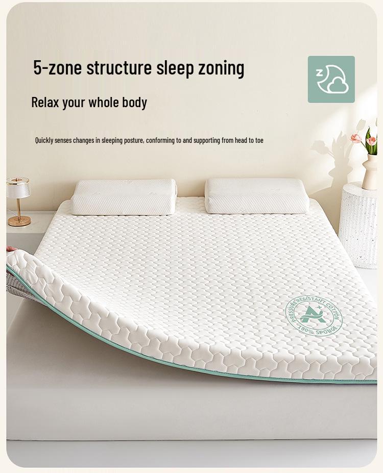 Latex Sponge Mattress for Home, Dorm, or Rental – Single or Double, Thick and Soft Tatami Style