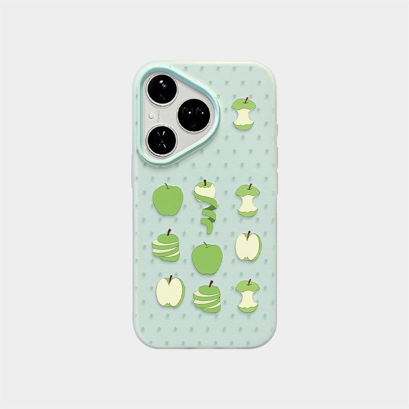 Applicable To Huawei Purapro Mobile Phone Case Fashionable Anti-drop Pultra with Pendant New Green Apple Star