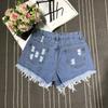 Women's High Waisted Cut Off Denim Shorts Ripped Distressed Frayed Hem Jeans Shorts Summer Stretchy Hot Short Pants