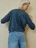 Reply Wool Round Cardigan_Smoke Blue