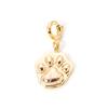 1 Piece Brass Charms 18K Real Gold Plated With Spring Ring Clasp Cherry Heart Rainbow Pendant For DIY Neckalce Bracelet Making