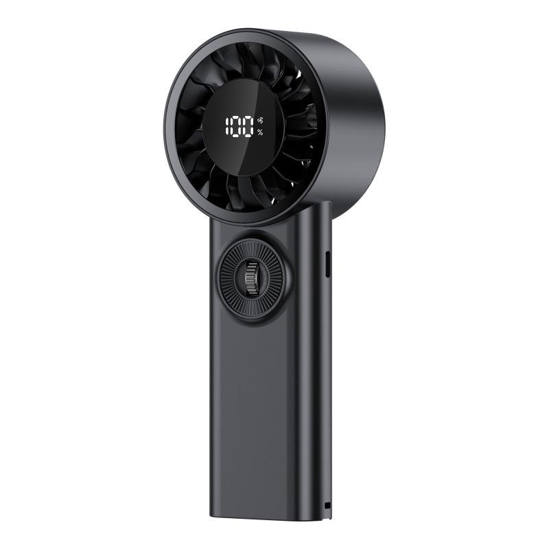 Smart Digital Display Portable Handheld Fan with Multi-Level High-Speed Adjustment Handheld Fan