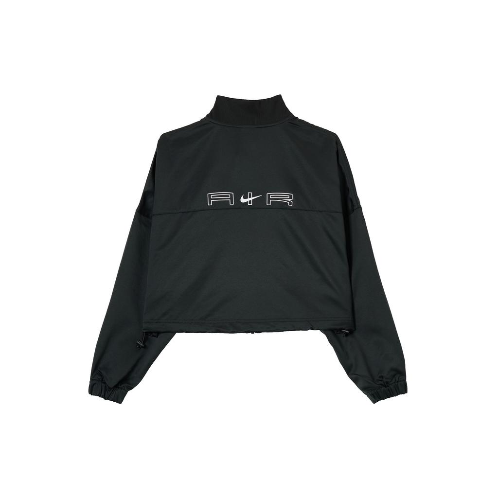Nike Air Classic Logo Casual Collar Fitted Straight-Cut Long Sleeve Baseball Jacket Women Jackets Black DD5422-010