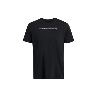 Trükitud kiri Hingav Pullover Ümmargune kaelus Lühike varrukas T-särk Meeste Topid Must 1382903-001