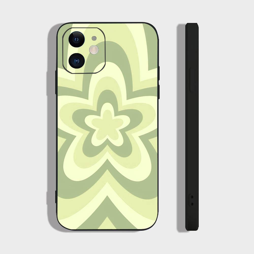 Bunte Herz-Handyhülle für iPhone 15, 16, 14 Plus, 13, 12, 11, 17 Pro Max, 17 Air, Schwarz, weich