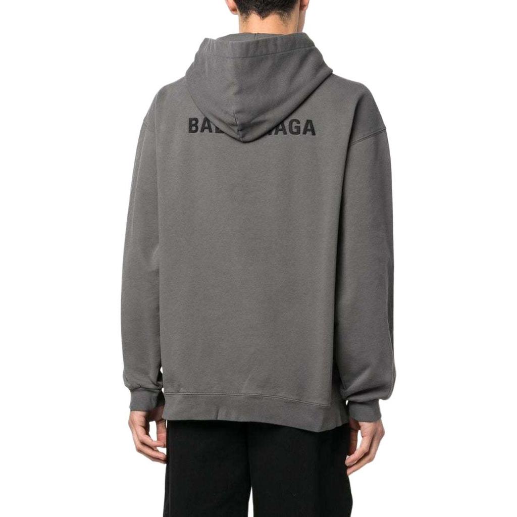 Balenciaga Back Hoodie Medium Fit 'Grey' Men's 600583TNVH11227