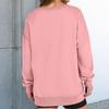 Women's Loose And Comfortable Solid Color V-neck Loose Sportswear Sweatshirt