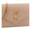 Saint Laurent Ysl Cassandra V Quilted Leather Shoulder Bag Women shoulder bag Dark-Beige 857605-BOW01-2721