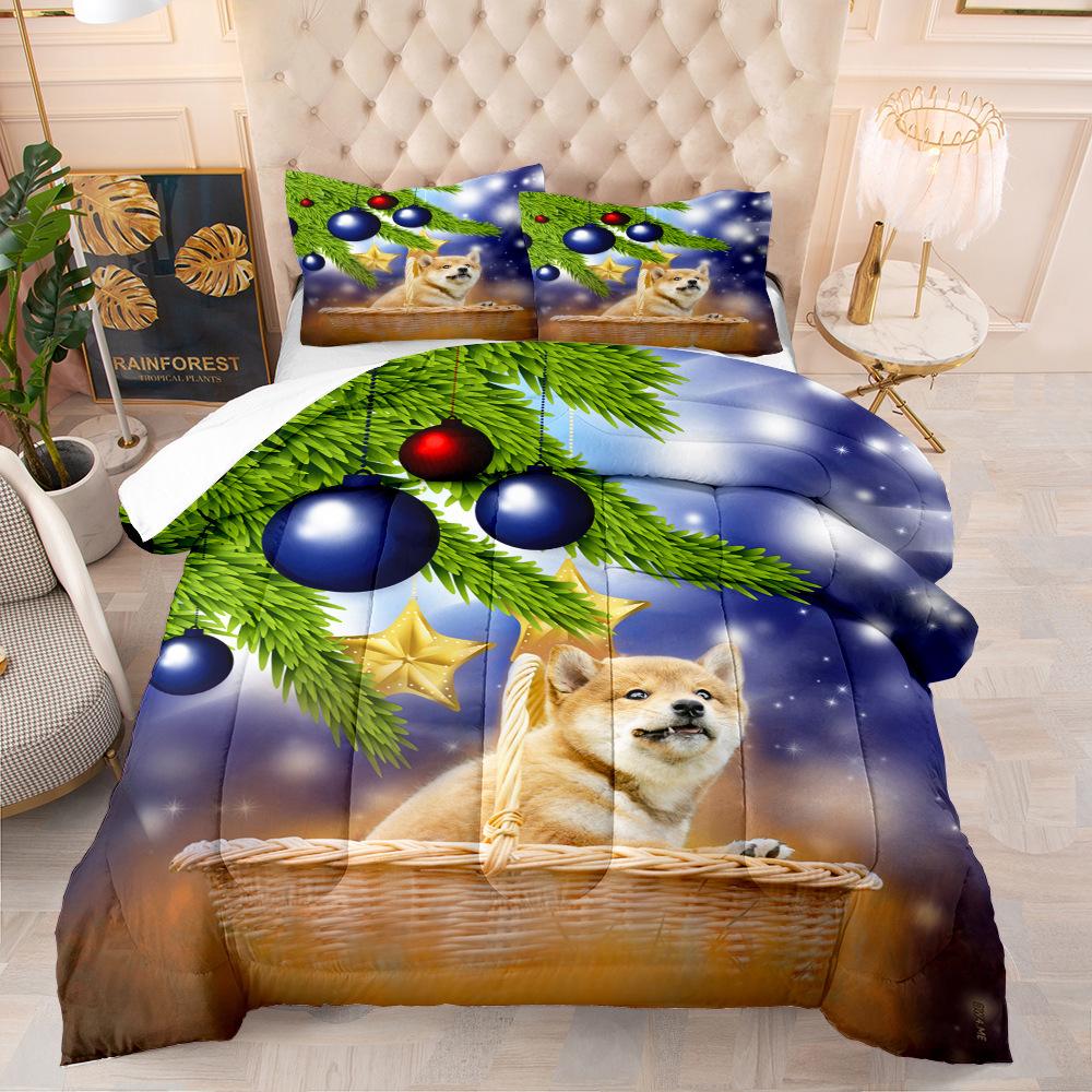 Pet Dog Digital Printing Kit, Bedding Three-Piece Set, Home Textile Four-Piece Set