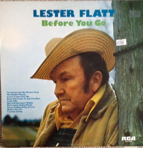 

LP Record LESTER FLATT - Before You Go AFL10470 RCA 1974 UK Folk Used
