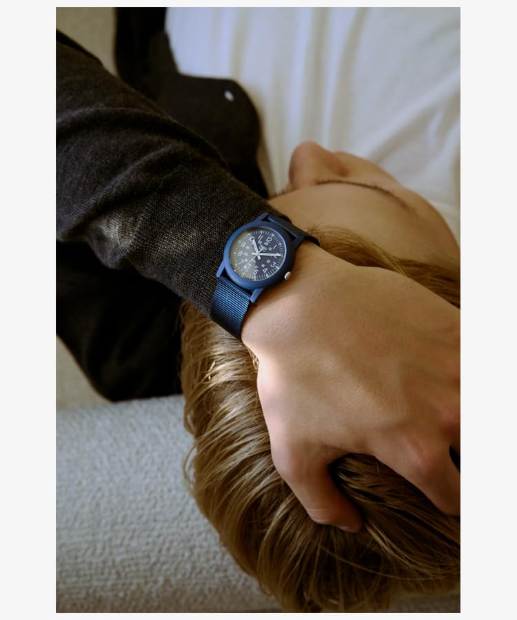 TIMEX Camper 34mm Quartz Analog 2nd Generation Camper 30m Water Resistant Watch, Reissue, (Blue)