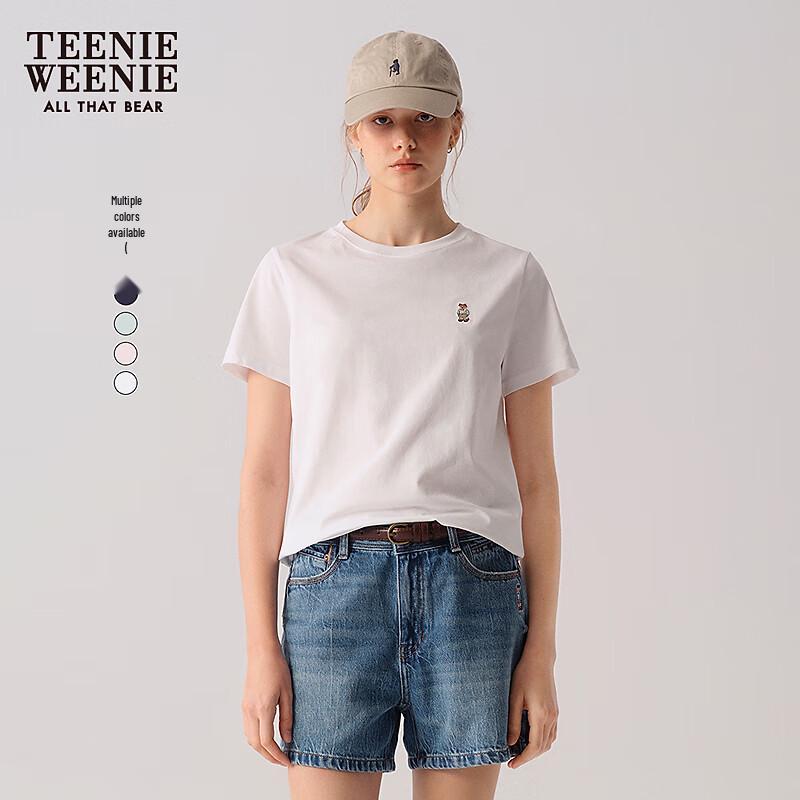 Teenie Weenie Embroidered Bear Short Sleeve T-Shirt