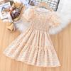 Girls' Summer Dress New Baby Bubble Sleeve Princess Dress Children's Summer Fashion Fairy Dress