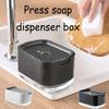 Multi-functional Kitchen Soap Holder Kitchen Laundry Detergent Dispenser with Sponge Holder Capacity Storage Box Detachable
