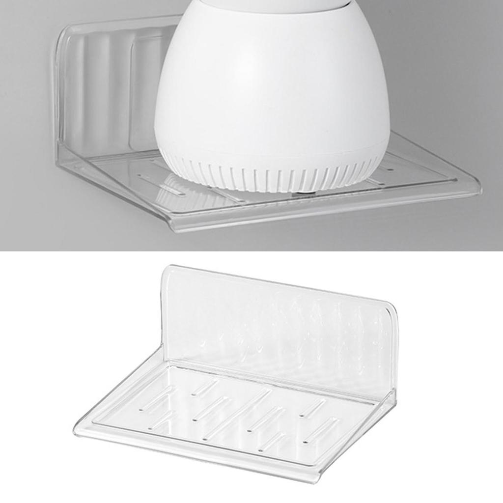 Small Floating Shelf Plastic Wall Mount Shelf for Security Cameras Speakers Routers Baby Monitors