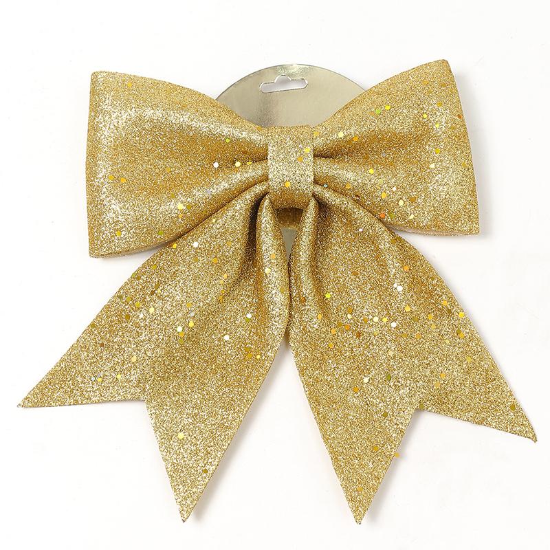 

25cm Christmas Bow Hanging Decoration Xmas Tree Ornaments Party Home Room Decor New Year 2025 Gift Box Navidad Christmas Supplie 25cm золотой
