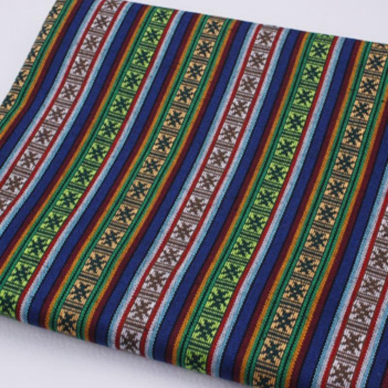 100x148cm Linen Fabric Thicken Ethnic Fabric Printed Canvas Cloth Diy Handmade Sewing Patchwork Decoration 100% Polyester